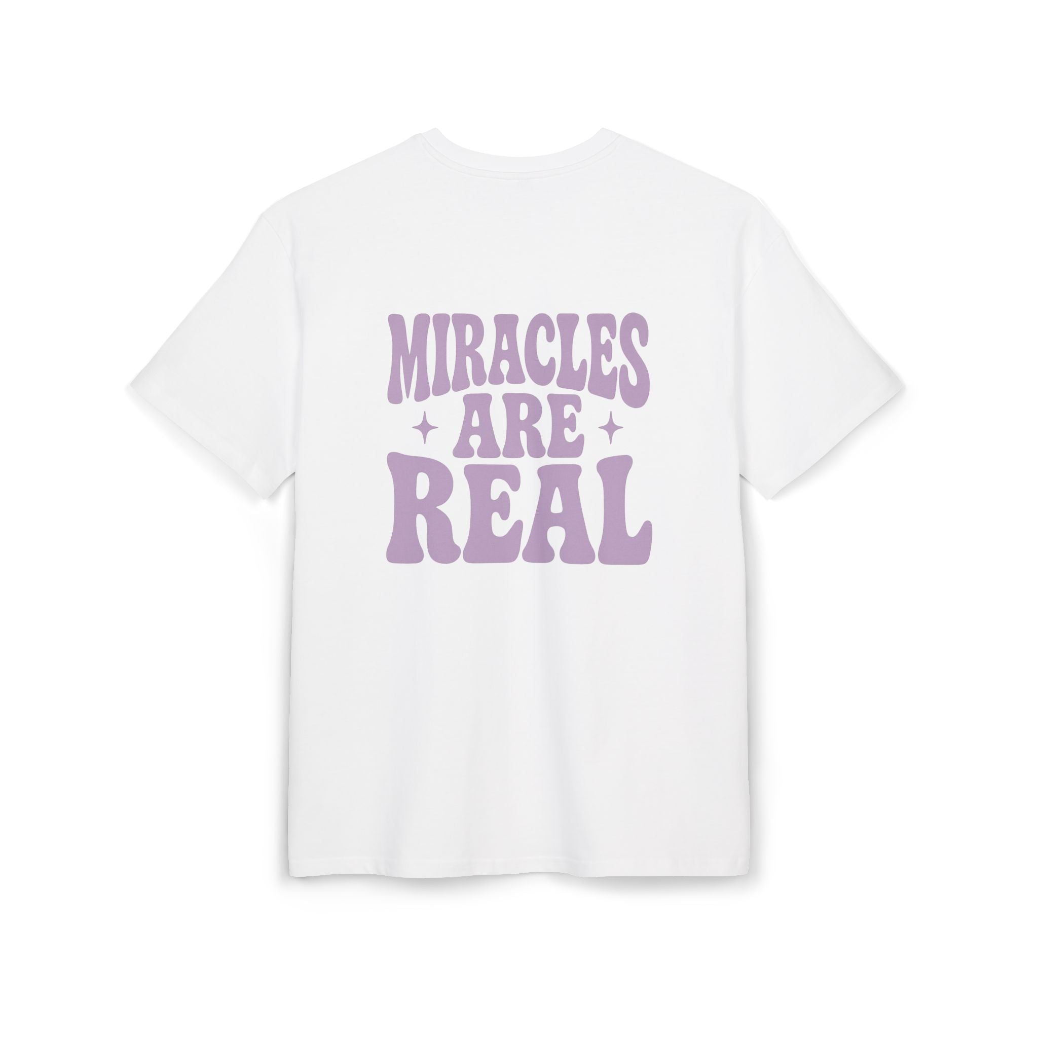 Miracles Are Real Unisex Heavy Oversize Tee
