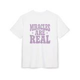 Miracles Are Real Unisex Heavy Oversize Tee