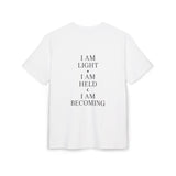 Inspirational Oversize Tee - I Am Light