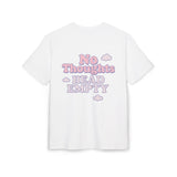 Trendy Oversized Tee - No Thoughts Head Empty