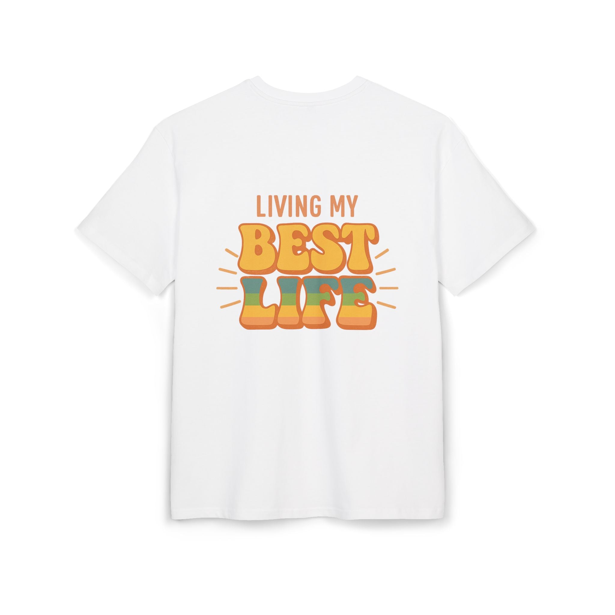 Unisex Heavy Oversize Tee - Living My Best Life